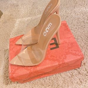 Size 5 Transparent Open Toe EGO Heel